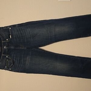 Mens Lucky Brand Dark Blue Straight Leg Jeans